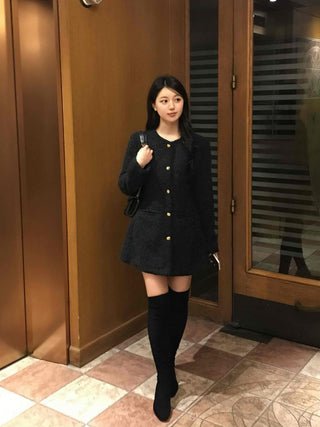 Winter Minimal Hairy Dress