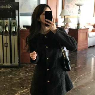 Winter Minimal Hairy Dress