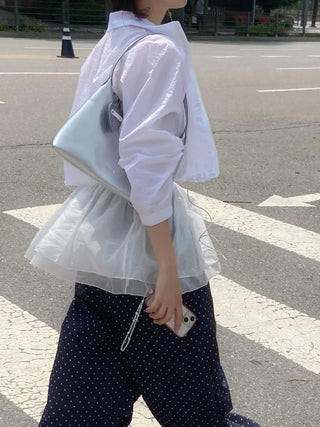 Bico Hem Frill Layered Sleeveless