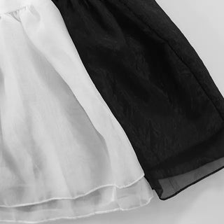 Bico Hem Frill Layered Sleeveless