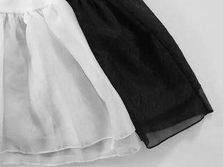 Bico Hem Frill Layered Sleeveless