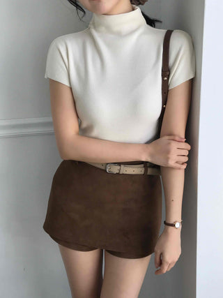 Soft Cap Sleeve Slim Knit