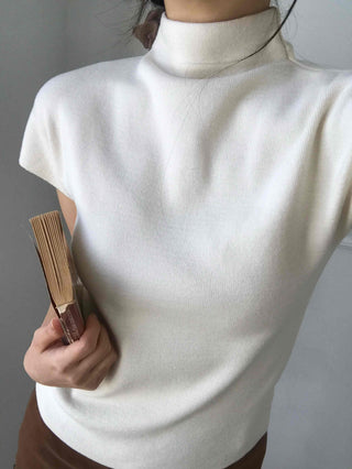 Soft Cap Sleeve Slim Knit