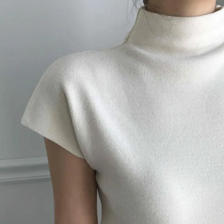 Soft Cap Sleeve Slim Knit