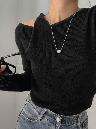 Simple Basic Asymmetrical Layered Knit