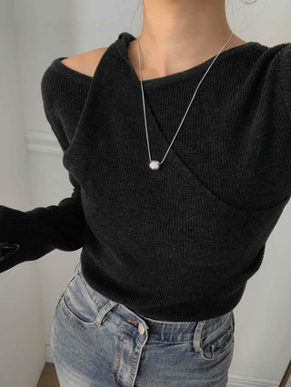 Simple Basic Asymmetrical Layered Knit