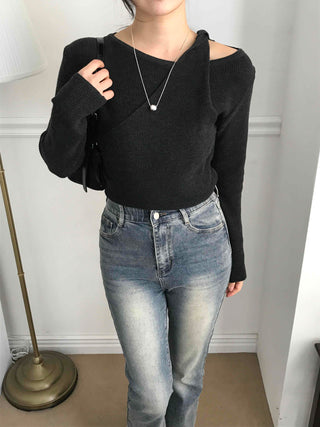 Simple Basic Asymmetrical Layered Knit