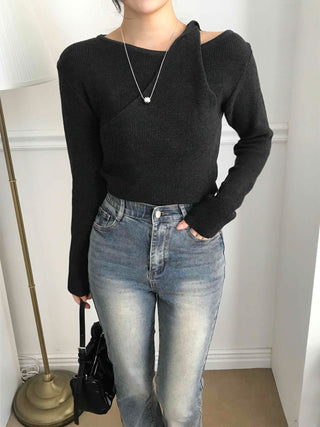 Simple Basic Asymmetrical Layered Knit