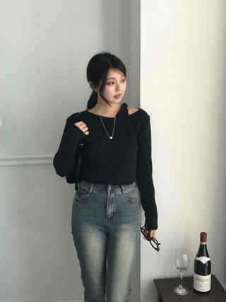 Simple Basic Asymmetrical Layered Knit