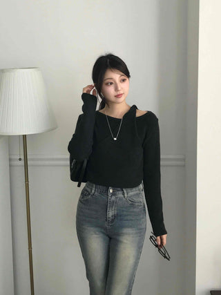 Simple Basic Asymmetrical Layered Knit