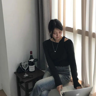 Simple Basic Asymmetrical Layered Knit