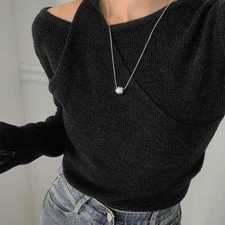Simple Basic Asymmetrical Layered Knit