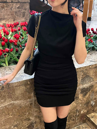 Slim Fit Mini Dress with Shirring Details