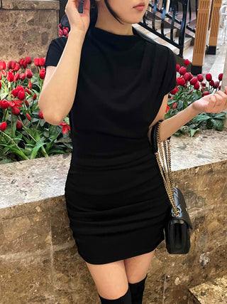 Slim Fit Mini Dress with Shirring Details