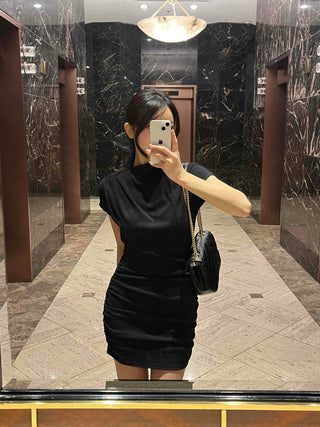 Slim Fit Mini Dress with Shirring Details