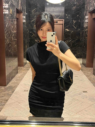 Slim Fit Mini Dress with Shirring Details
