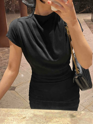 Slim Fit Mini Dress with Shirring Details