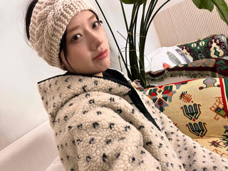 Dot Reversible Fleece Short Padded Jacket