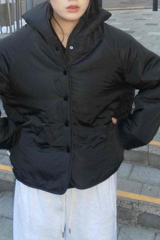 Dot Reversible Fleece Short Padded Jacket