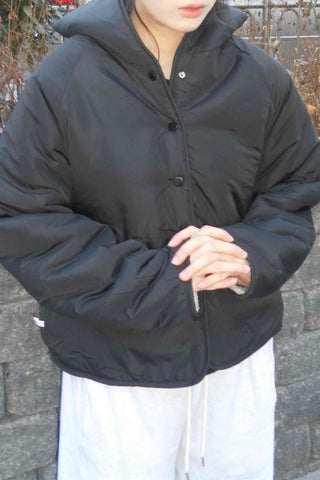 Dot Reversible Fleece Short Padded Jacket
