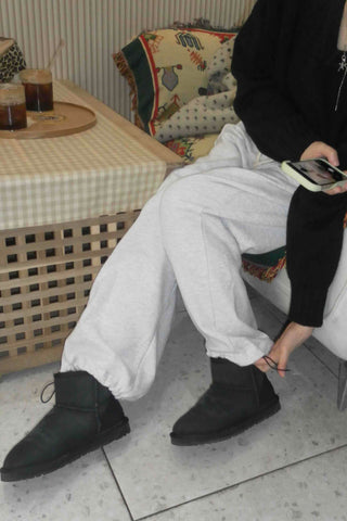 String Cotton Loose Fit Sweatpants