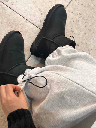 String Cotton Loose Fit Sweatpants