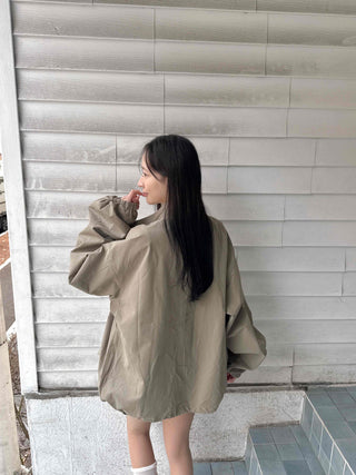 Campus Mood Effortless Chic Midi-length Field Jacket