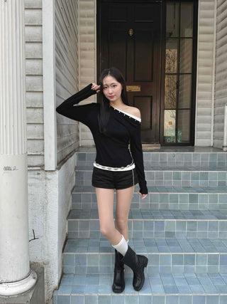 Back Pocket Cotton Shorts