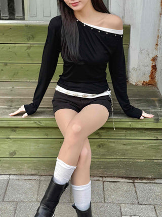 Back Pocket Cotton Shorts