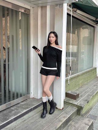 Back Pocket Cotton Shorts