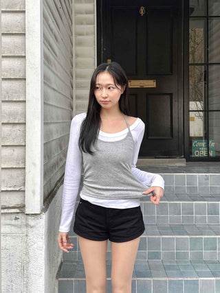 Back Pocket Cotton Shorts