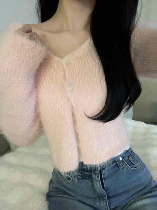 Mohair Crop Cardigan