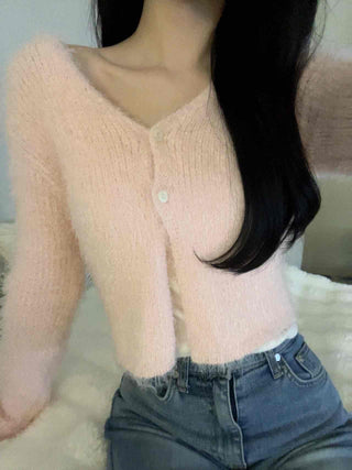 Mohair Crop Cardigan