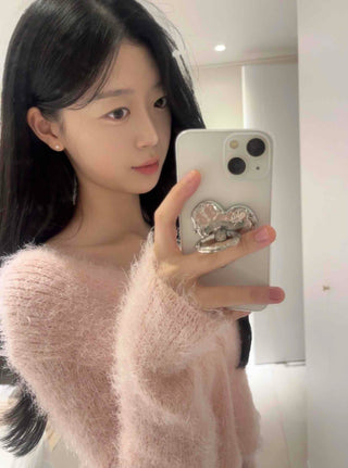 Mohair Crop Cardigan