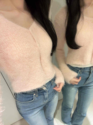 Mohair Crop Cardigan