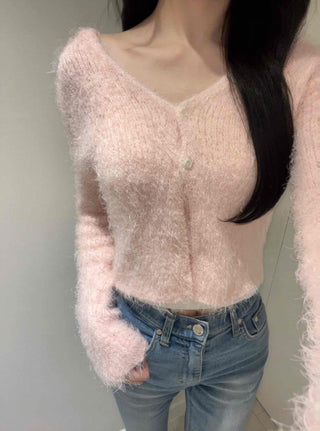 Mohair Crop Cardigan
