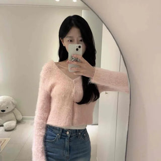 Mohair Crop Cardigan