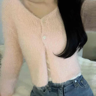 Mohair Crop Cardigan