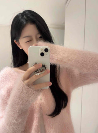 Mohair Crop Cardigan