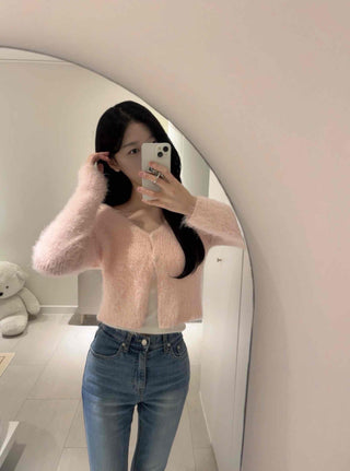 Mohair Crop Cardigan