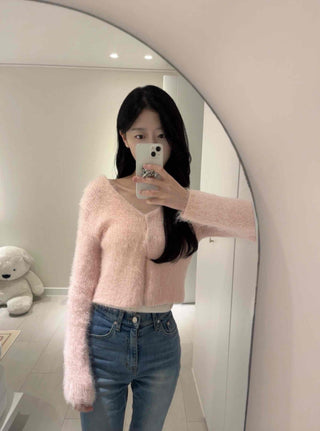Mohair Crop Cardigan