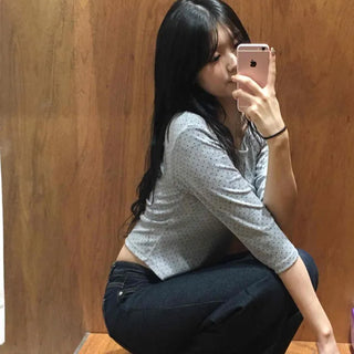 Daily Slim Straight Cotton Denim Pants