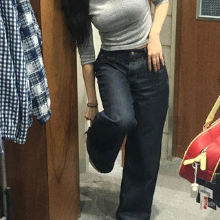 Daily Slim Straight Cotton Denim Pants