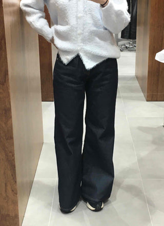 Daily Slim Straight Cotton Denim Pants