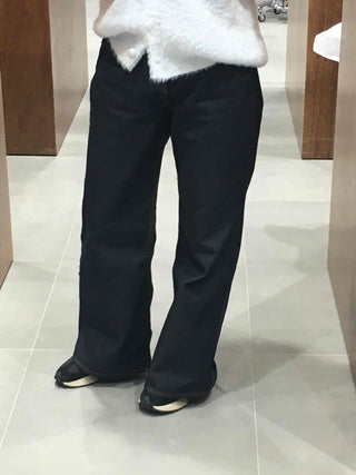 Daily Slim Straight Cotton Denim Pants
