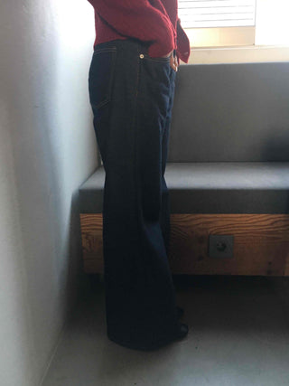 Daily Slim Straight Cotton Denim Pants