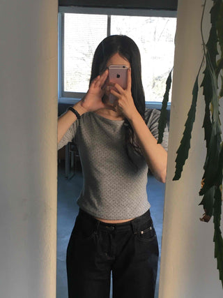 Mini Dot Slim Long Sleeve T-shirt