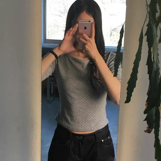 Mini Dot Slim Long Sleeve T-shirt