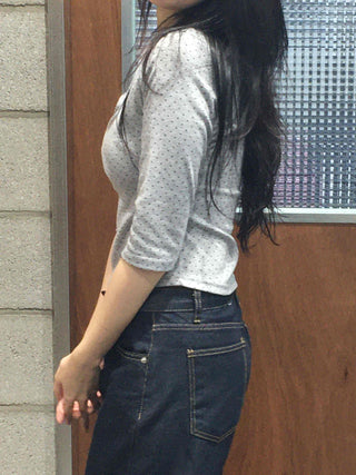 Mini Dot Slim Long Sleeve T-shirt