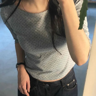 Mini Dot Slim Long Sleeve T-shirt